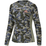 Women's Hunting Camo Long Sleeve UV Shirts FS13W - Bassdash
#color_green-vegetation-camo