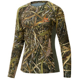 Women's Hunting Camo Long Sleeve UV Shirts FS13W - Bassdash
#color_marshreed