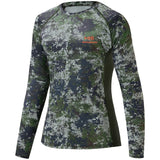 Women's Hunting Camo Long Sleeve UV Shirts FS13W - Bassdash
#color_woodland-ii