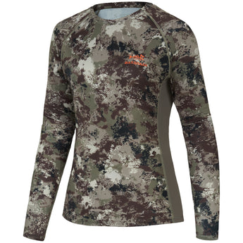 Women's Hunting Camo Long Sleeve UV Shirts FS13W - Bassdash
#color_grunge-camo