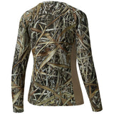 Women's Hunting Camo Long Sleeve UV Shirts FS13W - Bassdash
#color_marshreed-ii