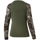 Women's Hunting Camo Long Sleeve UV Shirts FS13W - Bassdash
#color_olive-green-grunge-camo