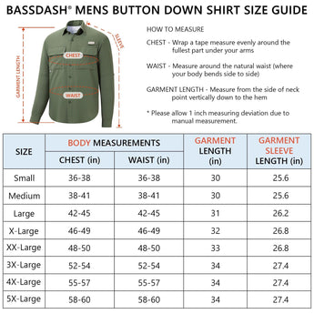 Men's UPF 50+ Long Sleeve Fishing Button Down Shirt FS21M NEW COLOR - Bassdash