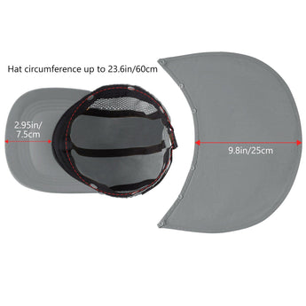 Bassdash Foldable UPF 50+ Fishing Hats with Removable Neck Flap FH12 - Bassdash