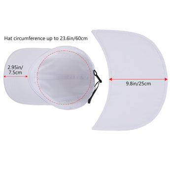 Bassdash Foldable UPF 50+ Fishing Hats with Removable Neck Flap FH12 - Bassdash