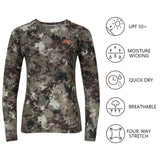 Women's Hunting Camo Long Sleeve UV Shirts FS13W - Bassdash
#color_grunge-camo