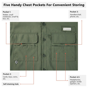 Men's UPF 50+ Long Sleeve Fishing Button Down Shirt FS21M NEW COLOR - Bassdash