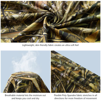 Women's Hunting Camo Long Sleeve UV Shirts FS13W - Bassdash
#color_marshreed