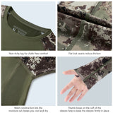 Women's Hunting Camo Long Sleeve UV Shirts FS13W - Bassdash
#color_olive-green-grunge-camo
