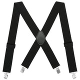 Men’s Elastic Suspenders with Heavy Duty Metal Clips - Bassdash