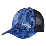 Bassdash Altimate Fishing Hat Mesh Back For Men Women - Bassdash#color_blue-black-camo