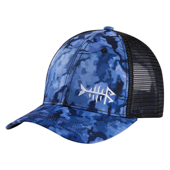Bassdash Altimate Fishing Hat Mesh Back For Men Women - Bassdash#color_blue-black-camo