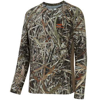 Men's UPF 50+ Camo Long Sleeve Hunting Shirt FS13M - Bassdash
#color_marshreed-ii