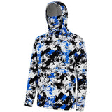 Men’s Fleece Hoodie with Neck Gaiter FS18M - Bassdash
#color_blue-black-camo-no-logo-at-sleeve