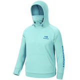 Youth Fishing Fleece Hoodie with Mask FS18Y - Bassdash#color_seafoam