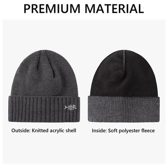 Fleece Lining Winter Knit Beanie - Bassdash