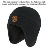 2-in-1 Warm Fleece Hat - Bassdash#color_black
