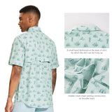 Men's UPF 50+ Short Sleeve Button Down Shirt FS28M - Bassdash