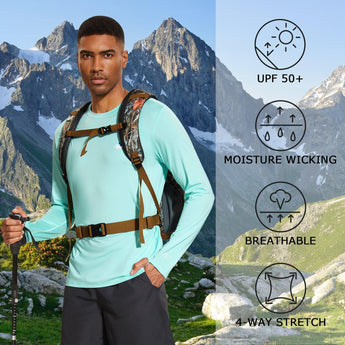 WILDBREATH Men's UPF 50+ Quick Dry LS T-Shirt - Bassdash