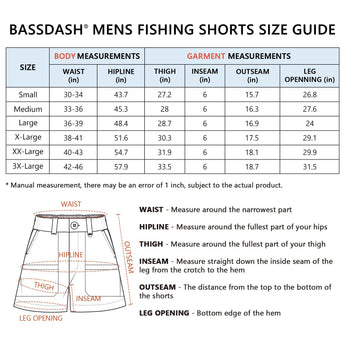Men's 6in Quick Dry Water Resistant UPF 50+ Shorts FP03M - Bassdash