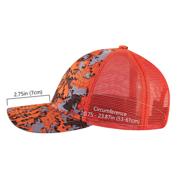Bassdash Altimate Fishing Hat Mesh Back For Men Women - Bassdash#color_blaze-camo