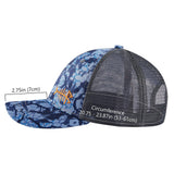 Bassdash Altimate Fishing Hat Mesh Back For Men Women - Bassdash#color_blue-scales