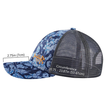 Bassdash Altimate Fishing Hat Mesh Back For Men Women - Bassdash#color_blue-scales