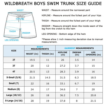 WILDBREATH Boys UPF 50+ Quick Dry Swim Trunks - Bassdash