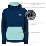 Men’s Fleece Hoodie with Neck Gaiter FS18M - Bassdash
#color_dark-blue-seafoam