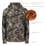 Men’s Fleece Hoodie with Neck Gaiter FS18M - Bassdash
#color_grunge-camo-no-logo-at-sleeve