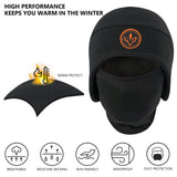 2-in-1 Warm Fleece Hat - Bassdash#color_black