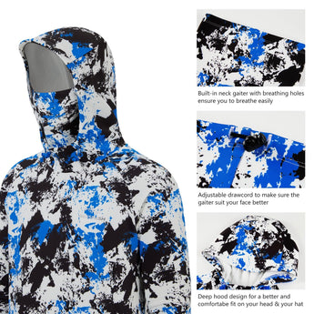 Men’s Fleece Hoodie with Neck Gaiter FS18M - Bassdash
#color_blue-black-camo-no-logo-at-sleeve