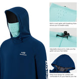 Men’s Fleece Hoodie with Neck Gaiter FS18M - Bassdash
#color_dark-blue-seafoam