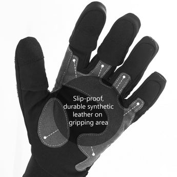 WintePro Water-resistant Fishing Hunting Gloves with Fleece Lining - Bassdash
#color_black