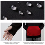 Men’s Fleece Hoodie with Neck Gaiter FS18M - Bassdash
#color_black-red