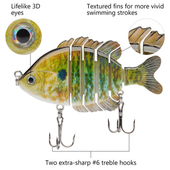 SwimPanfish Hard Swimbait 3.5in/0.85oz - Bassdash