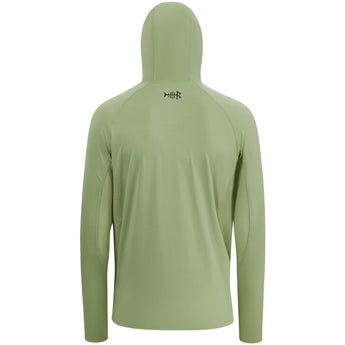 Men’s UPF 50+ Long Sleeve Fishing Hoodie with UV Neck Gaiter FS06M - Bassdash #color_lint