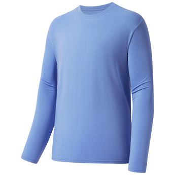 Men's UPF 50+ Cotton Blend Long Sleeve T-Shirts - Bassdash