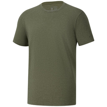 Men's UPF 50+ Cotton Blend Short Sleeve T-Shirts - Bassdash