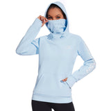 BASSDASH Women’s Fleece Hoodie with Neck Gaiter - Bassdash
#color_light-blue