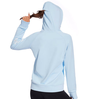 BASSDASH Women’s Fleece Hoodie with Neck Gaiter - Bassdash
#color_light-blue