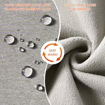 BASSDASH Women’s Fleece Hoodie with Neck Gaiter - Bassdash
#color_light-heather-grey