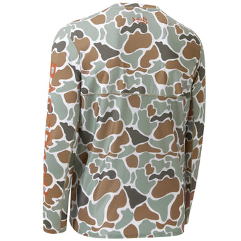 long sleeve fishing t shirts Color Block Camo