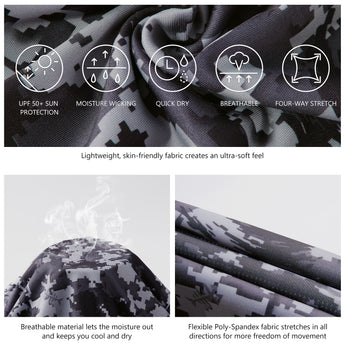 sunblock fishing shirts Night Digital Camo