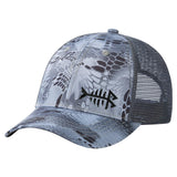 Bassdash Altimate Fishing Hat Mesh Back For Men Women - Bassdash#color_grey-hexagonal-scales