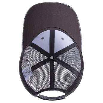 Bassdash Altimate Fishing Hat Mesh Back For Men Women - Bassdash#color_grey-hexagonal-scales