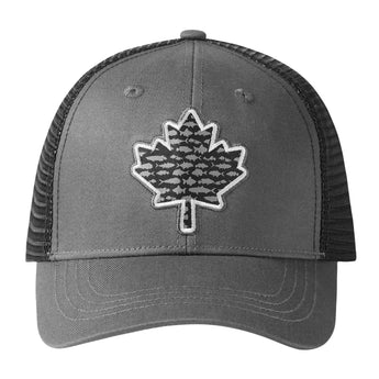 Bassdash Altimate Fishing Hat Mesh Back For Men Women - Bassdash#color_dark-grey-fish-maple