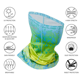 UPF 50+ Neck Gaiter with Breathable Holes - Bassdash