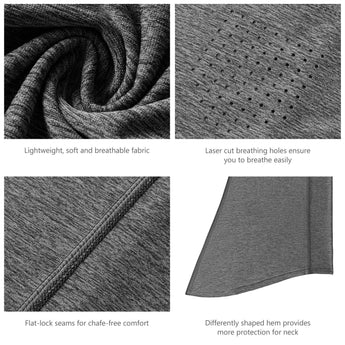 UPF 50+ Neck Gaiter with Breathable Holes - Bassdash
