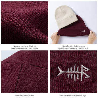 Unisex Winter Warm Knit Beanie Hats - Bassdash